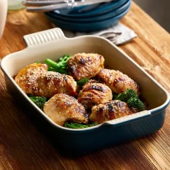 Le Creuset Stoneware Heritage 32cm Rectangular Deep Dish - Deep Teal