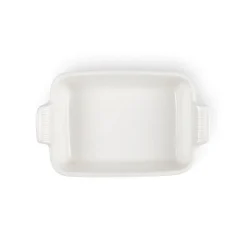 Le Creuset Stoneware Heritage 19cm Rectangular Deep Dish - Meringue