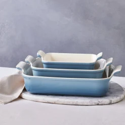 Le Creuset Stoneware Heritage 26cm Deep Rectangular Dish - Chambray
