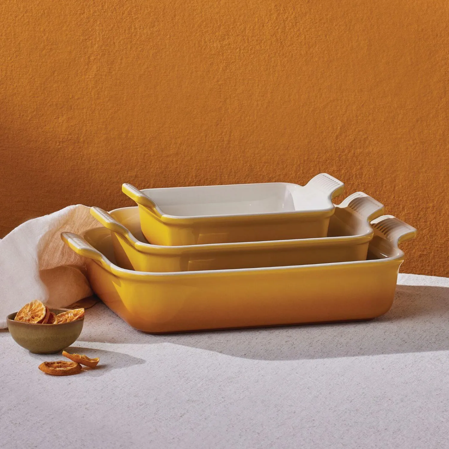 Le Creuset Stoneware Heritage 32cm Deep Rectangular Dish - Nectar