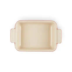 Le Creuset Stoneware Heritage 26cm Rectangular Deep Dish - Cerise
