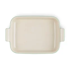 Le Creuset Stoneware Heritage 32cm Rectangular Deep Dish - Bamboo Green