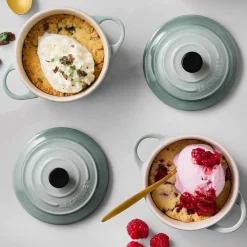 Le Creuset Stoneware Petite Round Casserole - Sea Salt