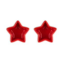 Le Creuset Stoneware Set of 2 Star Ramekins - Cerise