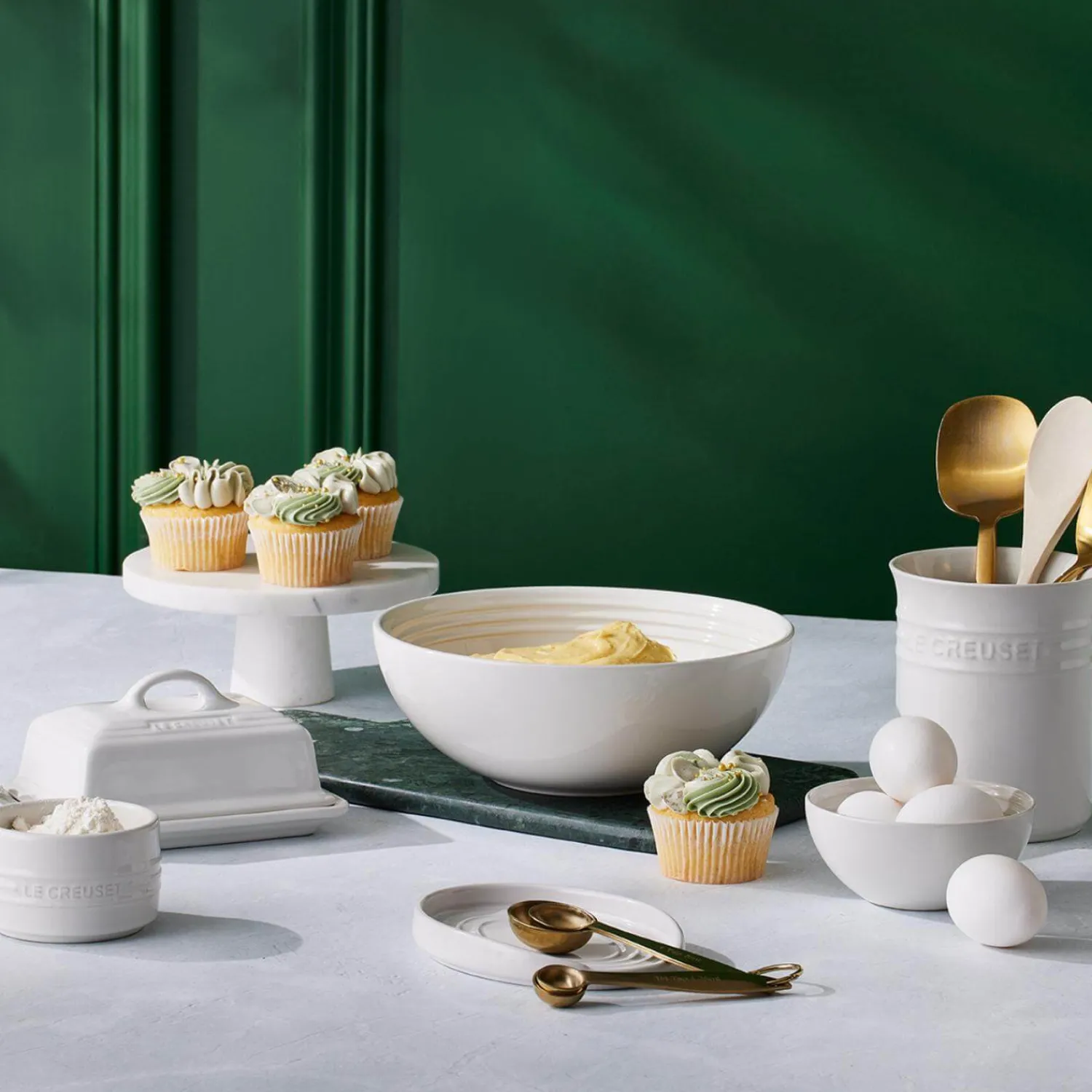 Le Creuset Stoneware Small Utensil Jar - White