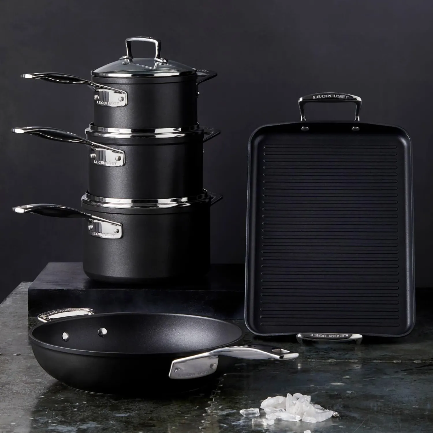 Le Creuset Toughened Non-Stick Saucepan With Glass Lid - 16cm