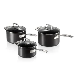 Le Creuset Toughened Non-Stick 3 Piece Saucepan Set