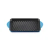 Le Creuset Traditional Cast Iron 32cm Rectangular Grill - Azure
