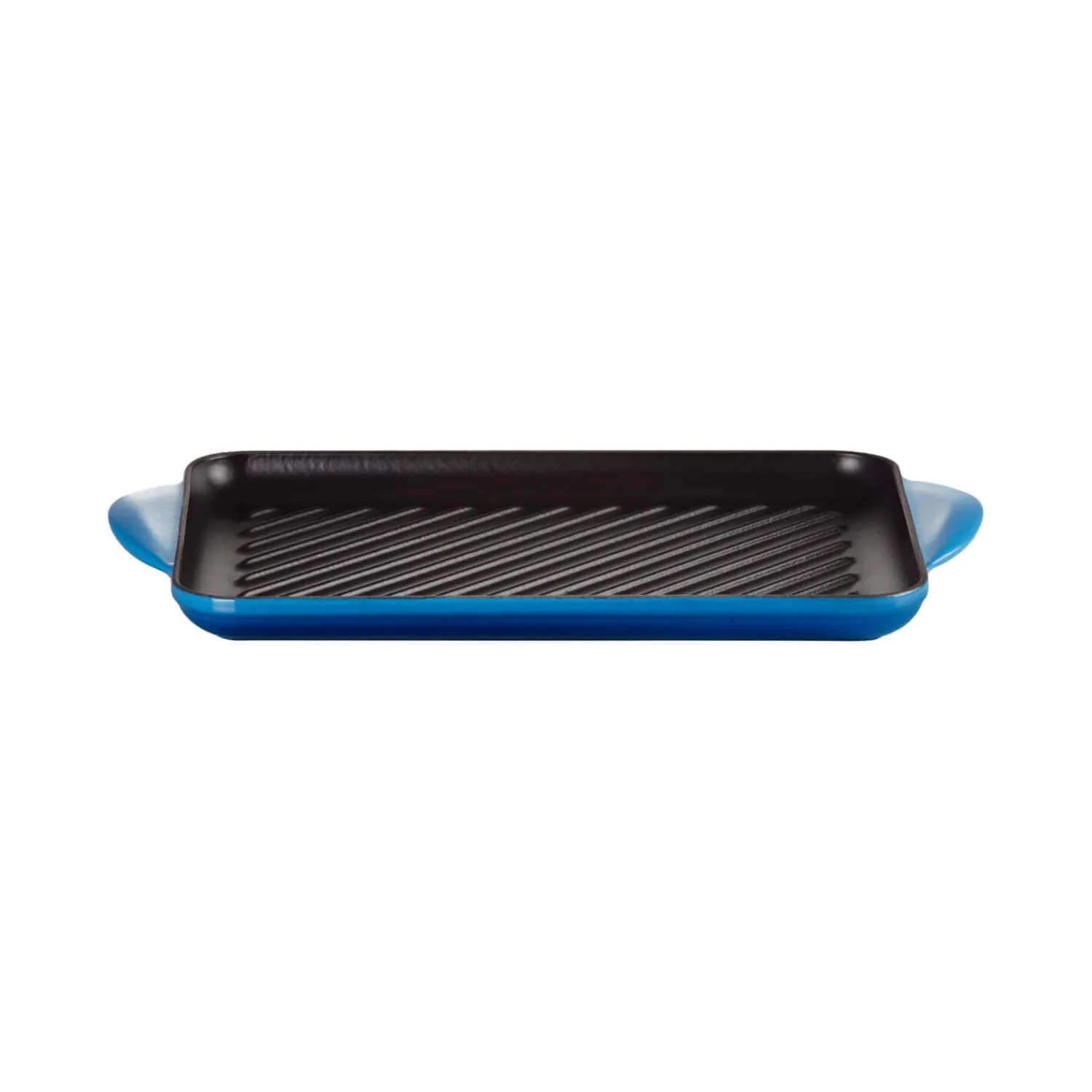 Le Creuset Traditional Cast Iron 32cm Rectangular Grill - Azure