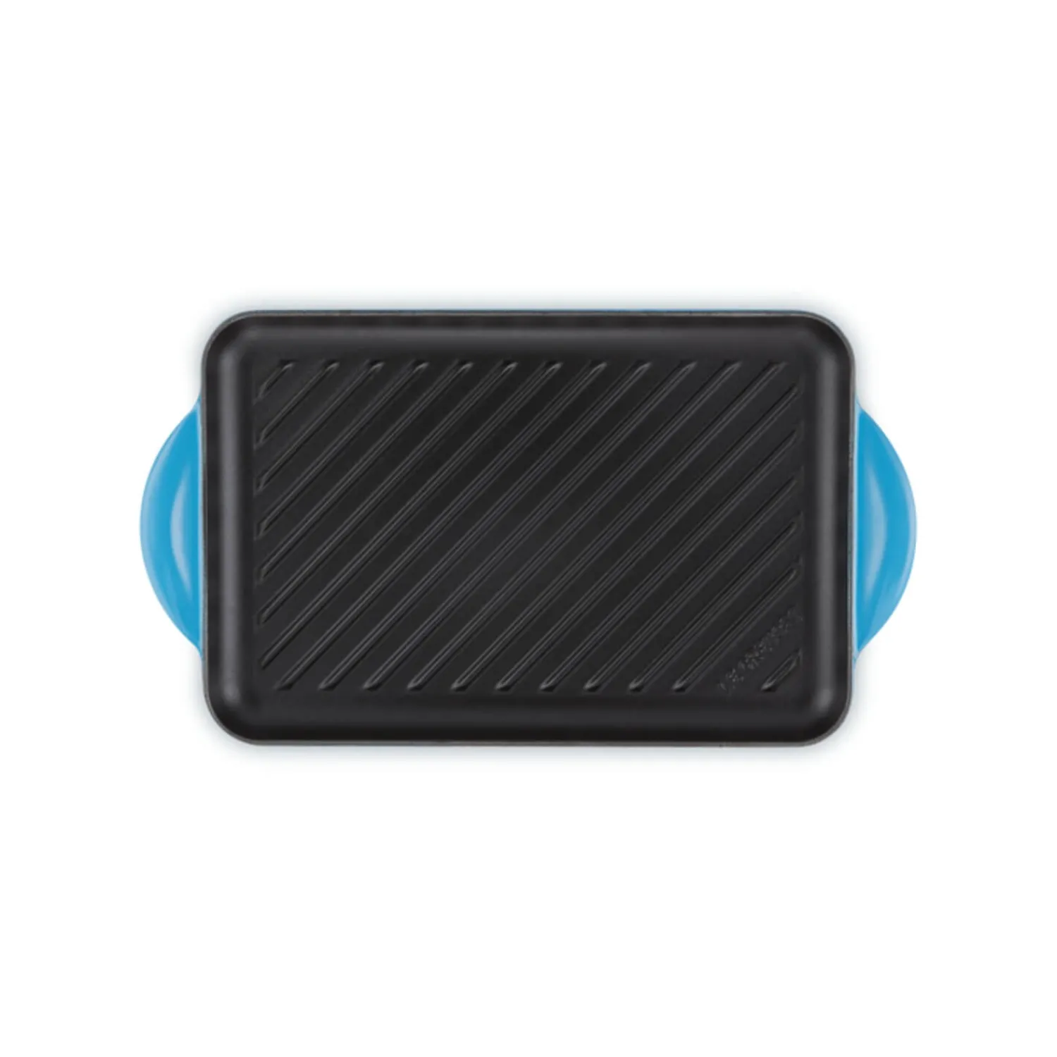 Le Creuset Traditional Cast Iron 32cm Rectangular Grill - Azure