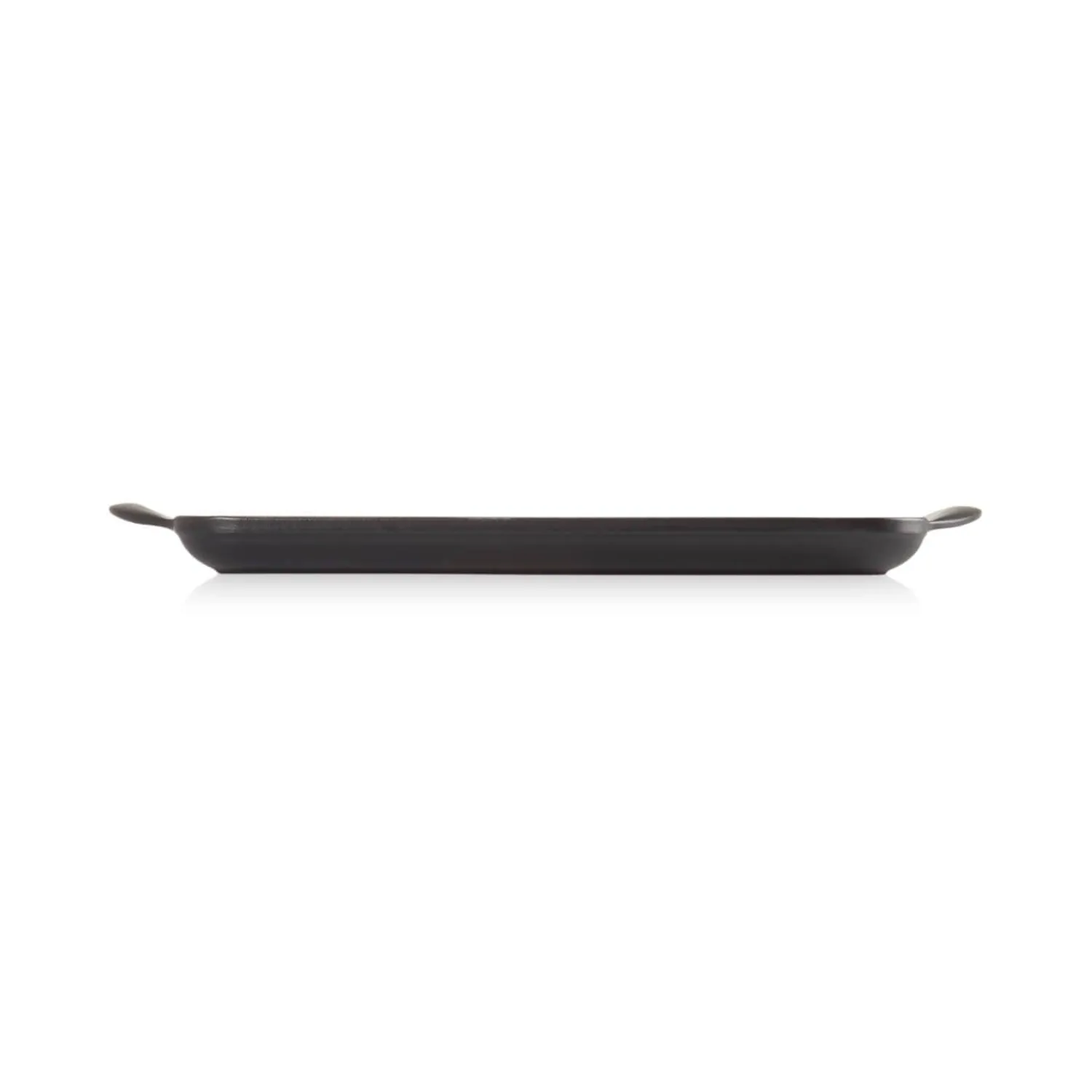 Le Creuset Traditional Cast Iron 32cm Rectangular Grill - Satin Black