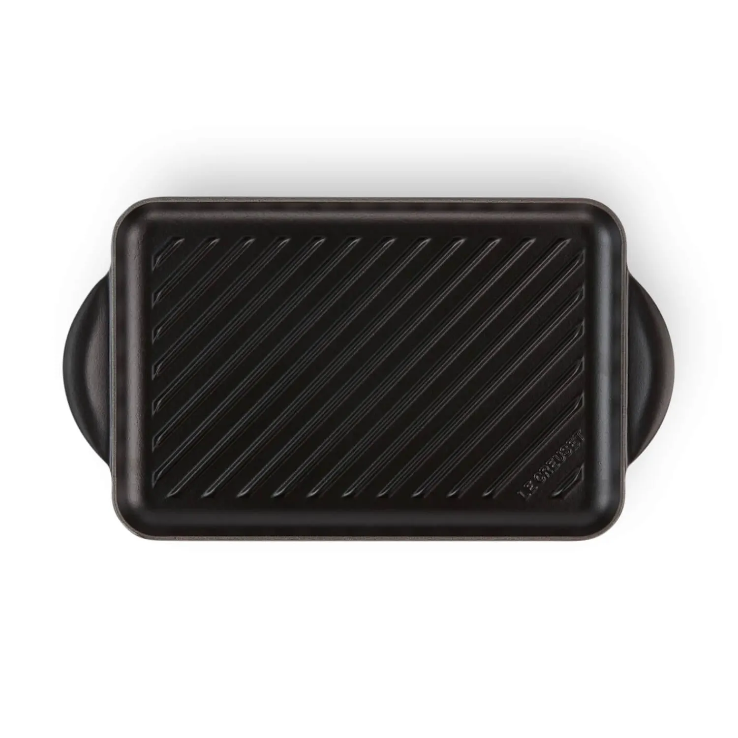 Le Creuset Traditional Cast Iron 32cm Rectangular Grill - Satin Black