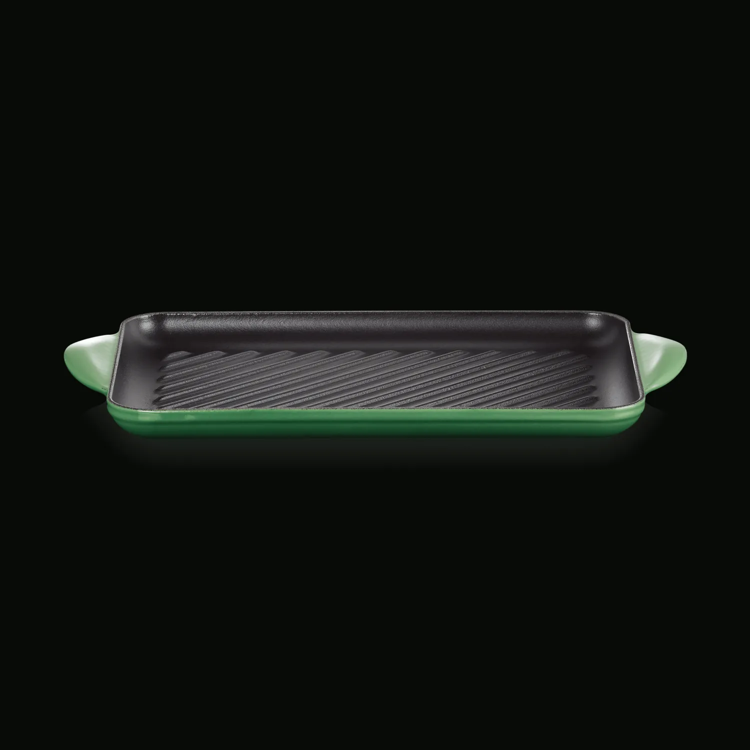 Le Creuset Traditional Cast Iron 32cm Rectangular Grill - Bamboo Green