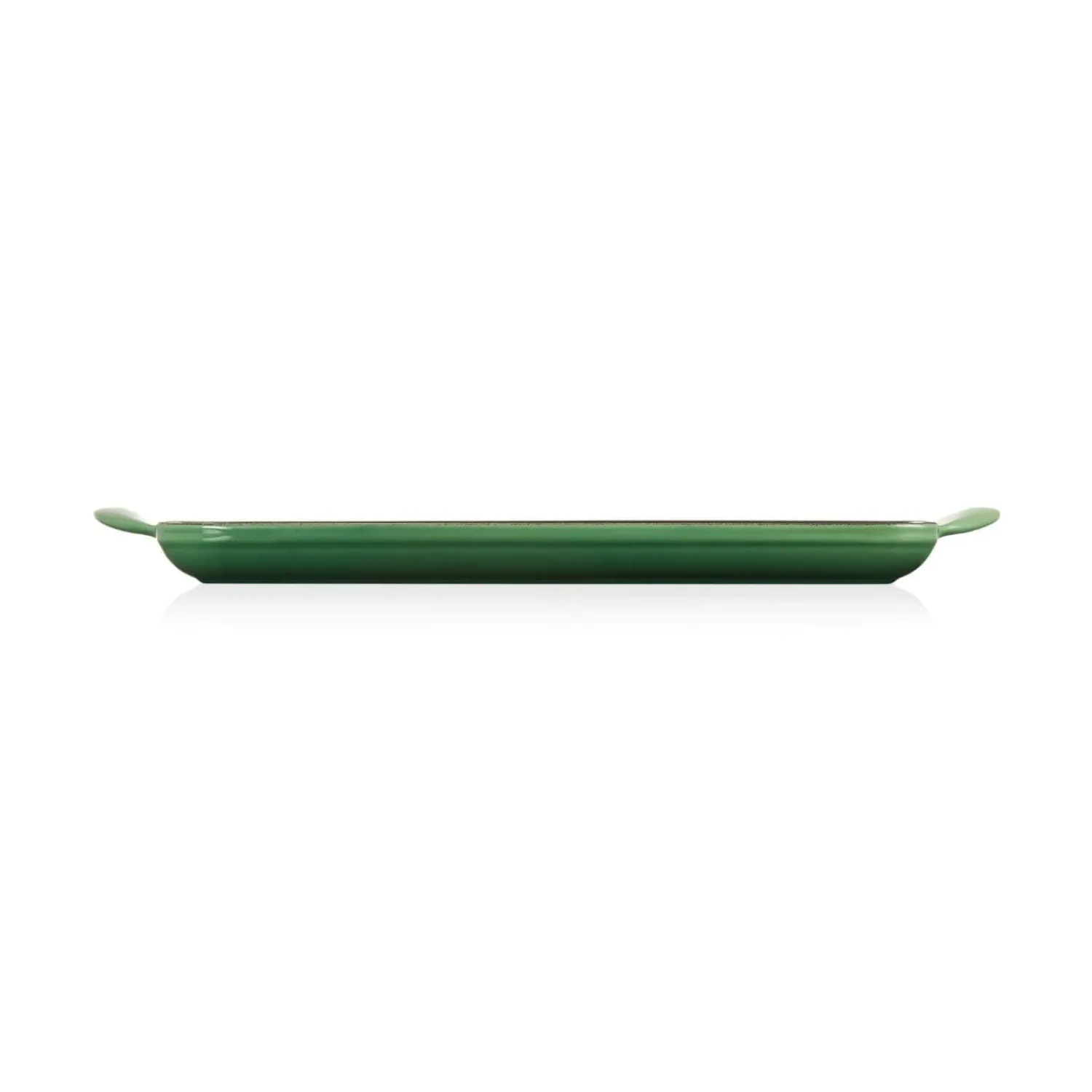 Le Creuset Traditional Cast Iron 32cm Rectangular Grill - Bamboo Green