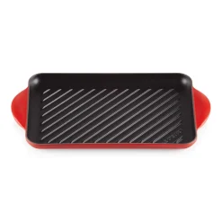 Le Creuset Traditional Cast Iron 32cm Rectangular Grill - Cerise