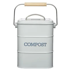 Living Nostalgia 3 Litre Compost Bin - Grey