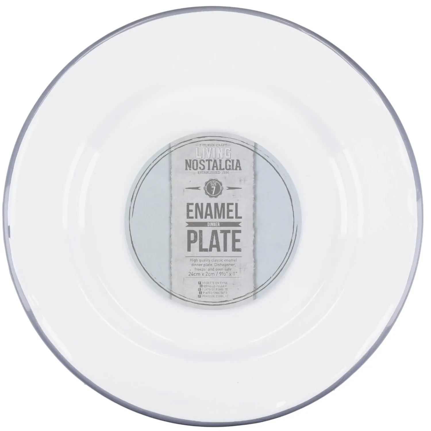 Living Nostalgia Enamel Side Plate - 20cm