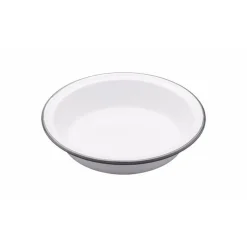 Living Nostalgia Round Enamel Pie Dish - 18cm