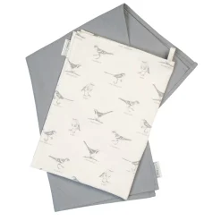 Mary Berry English Garden 100% Cotton 2 Piece Tea Towel Set - Birds