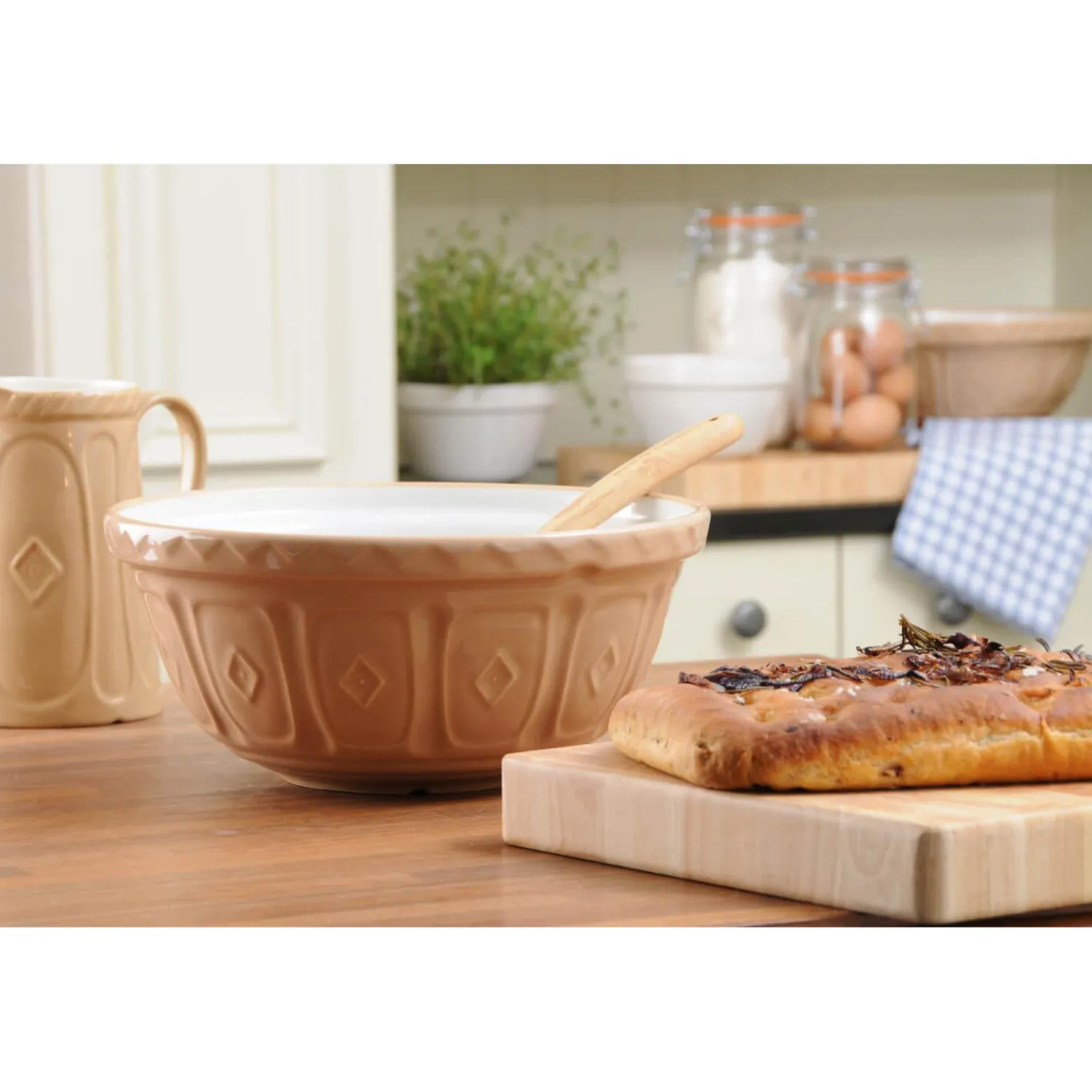 Mason Cash Cane S30 21cm Stoneware Mixing Bowl - Cane