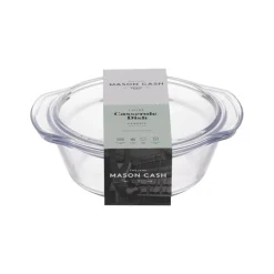 Mason Cash Classic Round Glass 1 Litre Casserole Dish with Lid