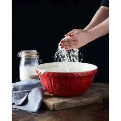 Mason Cash Colour Mix 26cm Stoneware Mixing Bowl - Red