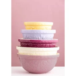 Mason Cash In The Meadow Rose 29cm Stoneware Mixing Bowl - Cream