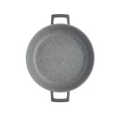 MasterClass Cast Aluminium 28cm Lightweight Round Casserole Dish - Black