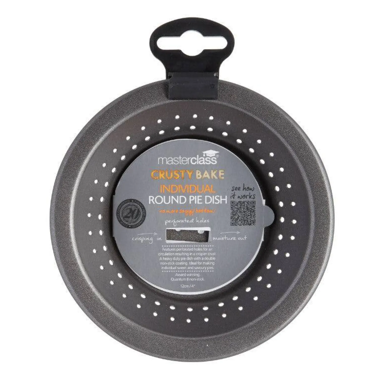 MasterClass Crusty Bake Round Non-Stick Pie Dish - 10cm