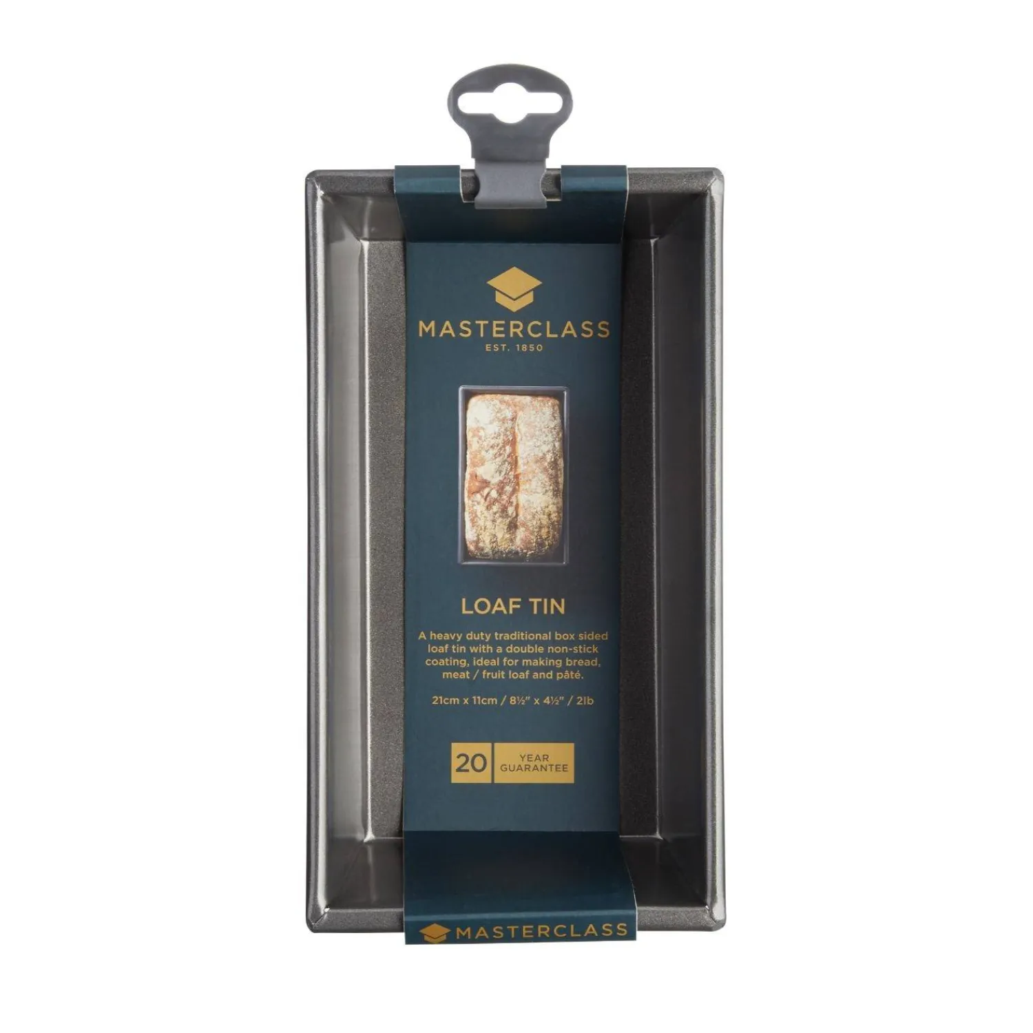 MasterClass Non-Stick Box Sided Loaf Tin - 2lb