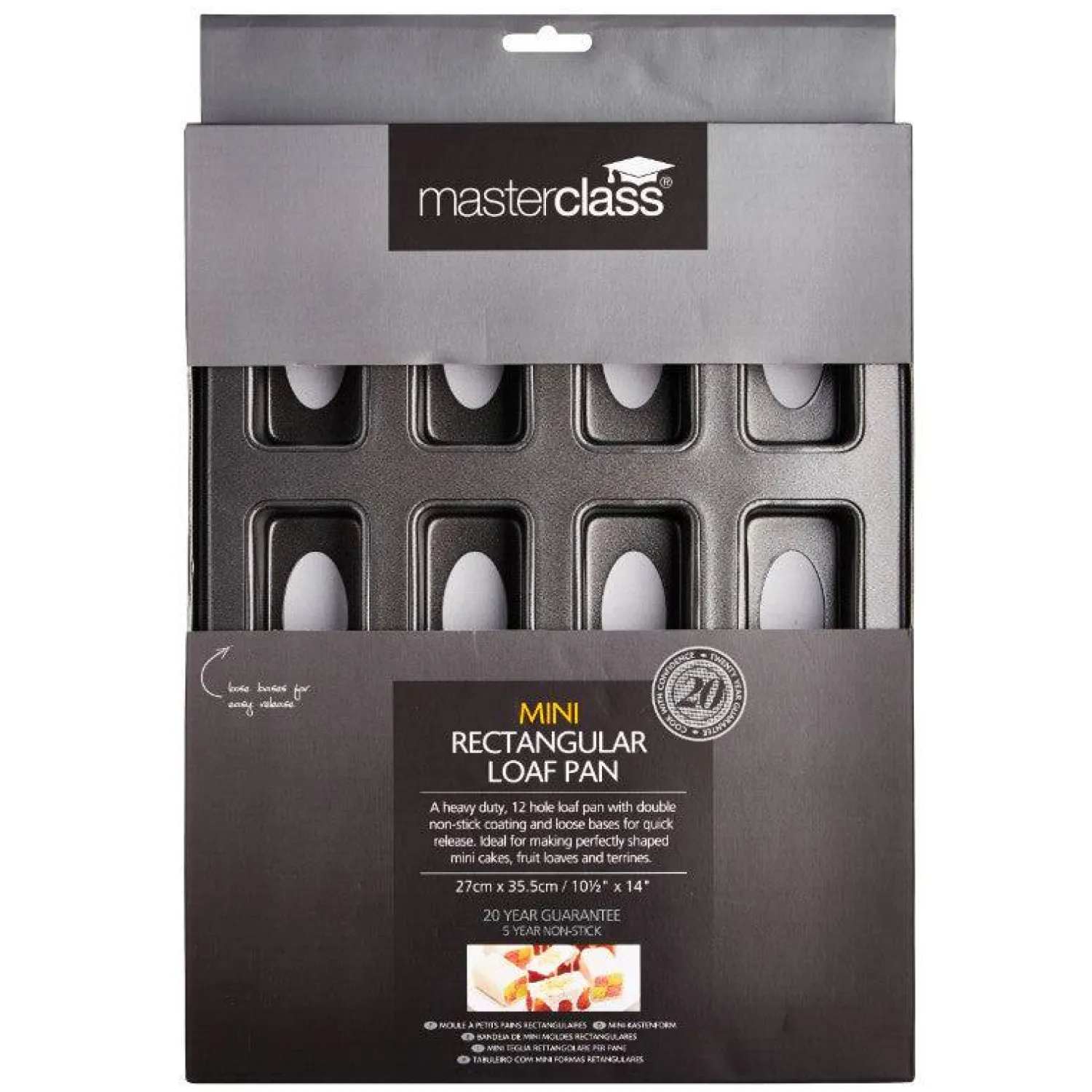 MasterClass Non-Stick Mini Loaf Tin - 12 Hole