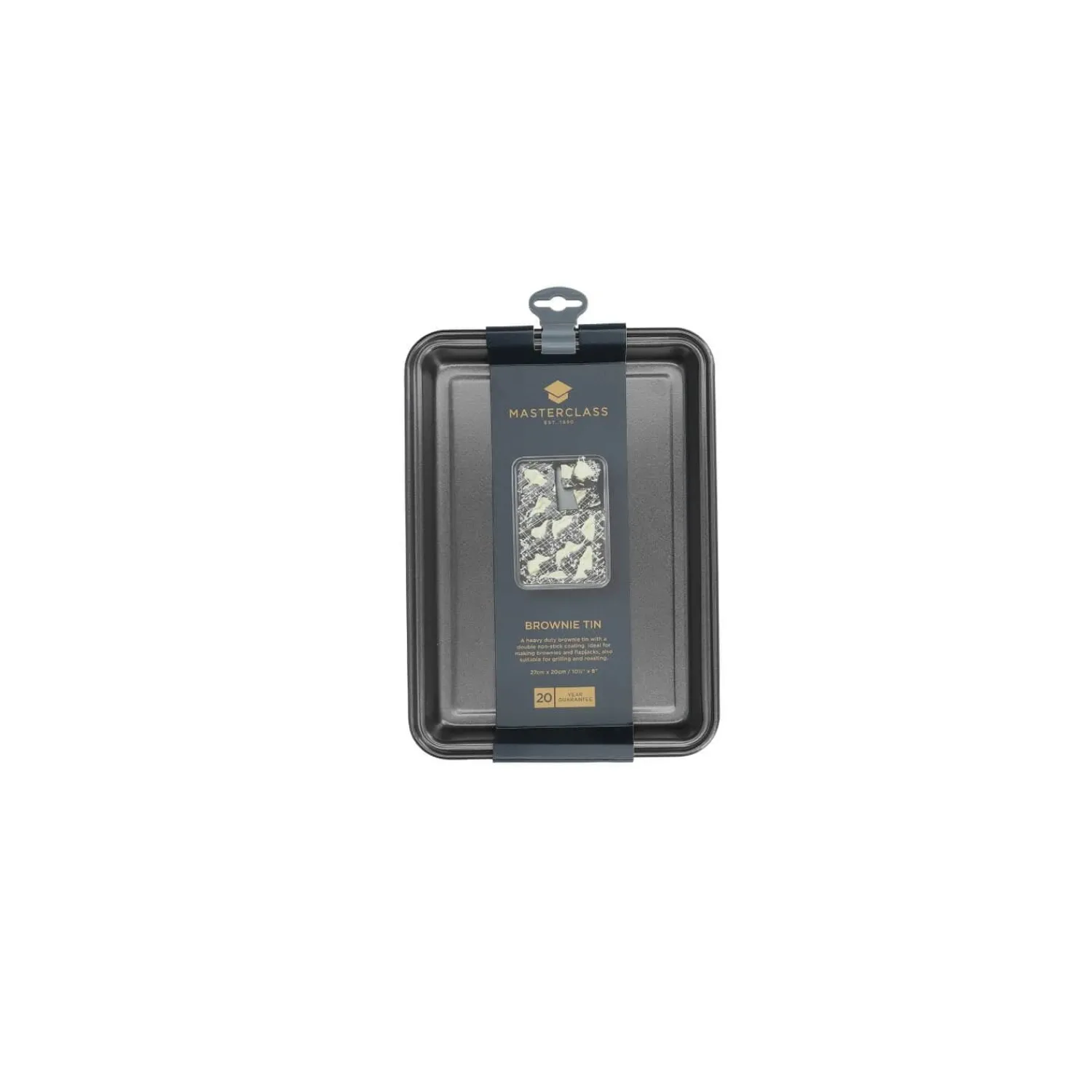 MasterClass Non-Stick Rectangle Brownie Tin - 27cm