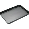 MasterClass Non-Stick Rectangle Fluted Quiche Tin - 31cm