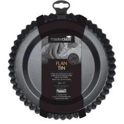 MasterClass Non-Stick Round Fluted Flan Tin - 20cm