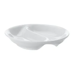 Maxwell u0026 Williams Maxwell & Williams White Basics Round Divided Sauce Dish - 10cm