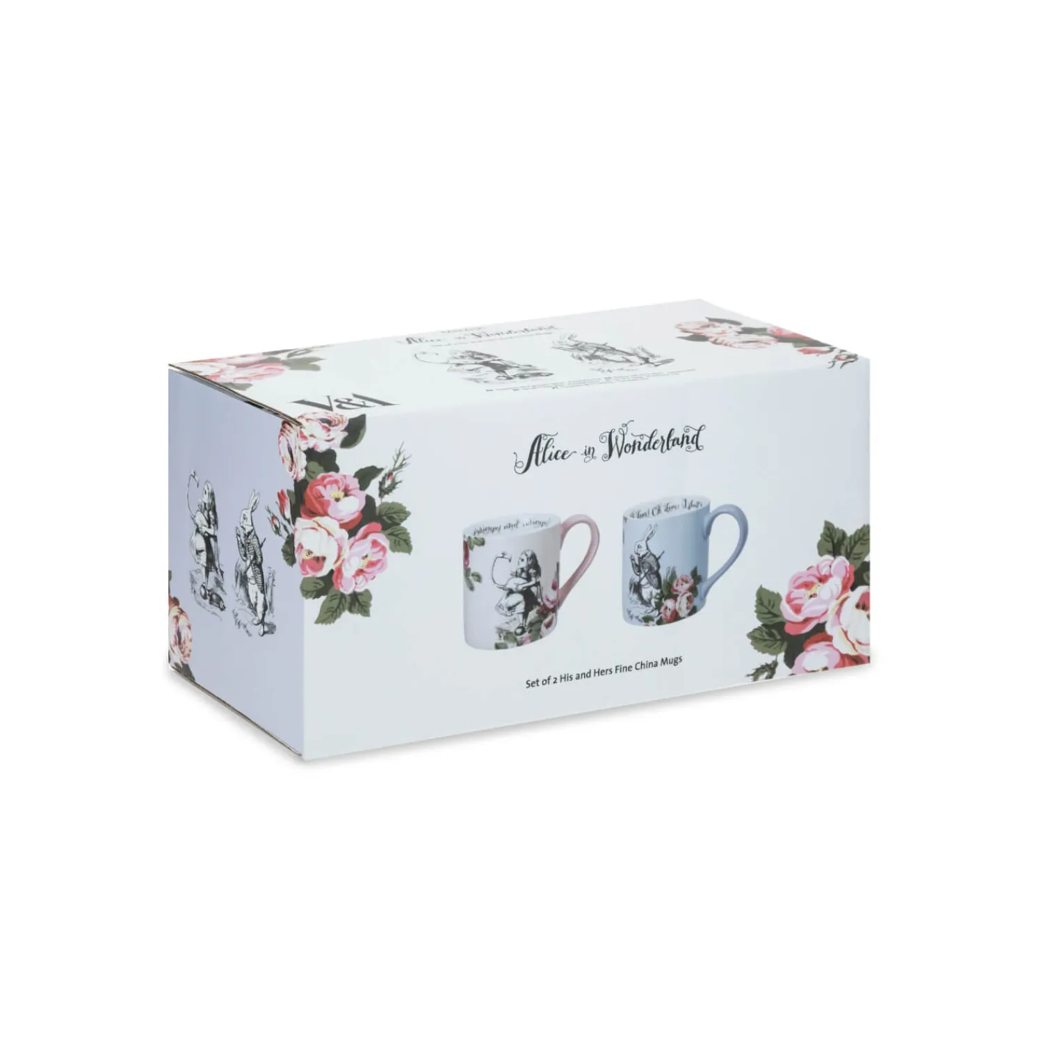 Alice in Wonderland Mikasa V&A His & Hers Bone China Mugs