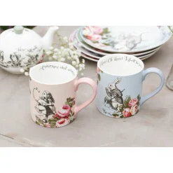 Alice in Wonderland Mikasa V&A His & Hers Bone China Mugs