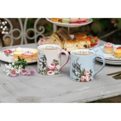 Alice in Wonderland Mikasa V&A His & Hers Bone China Mugs