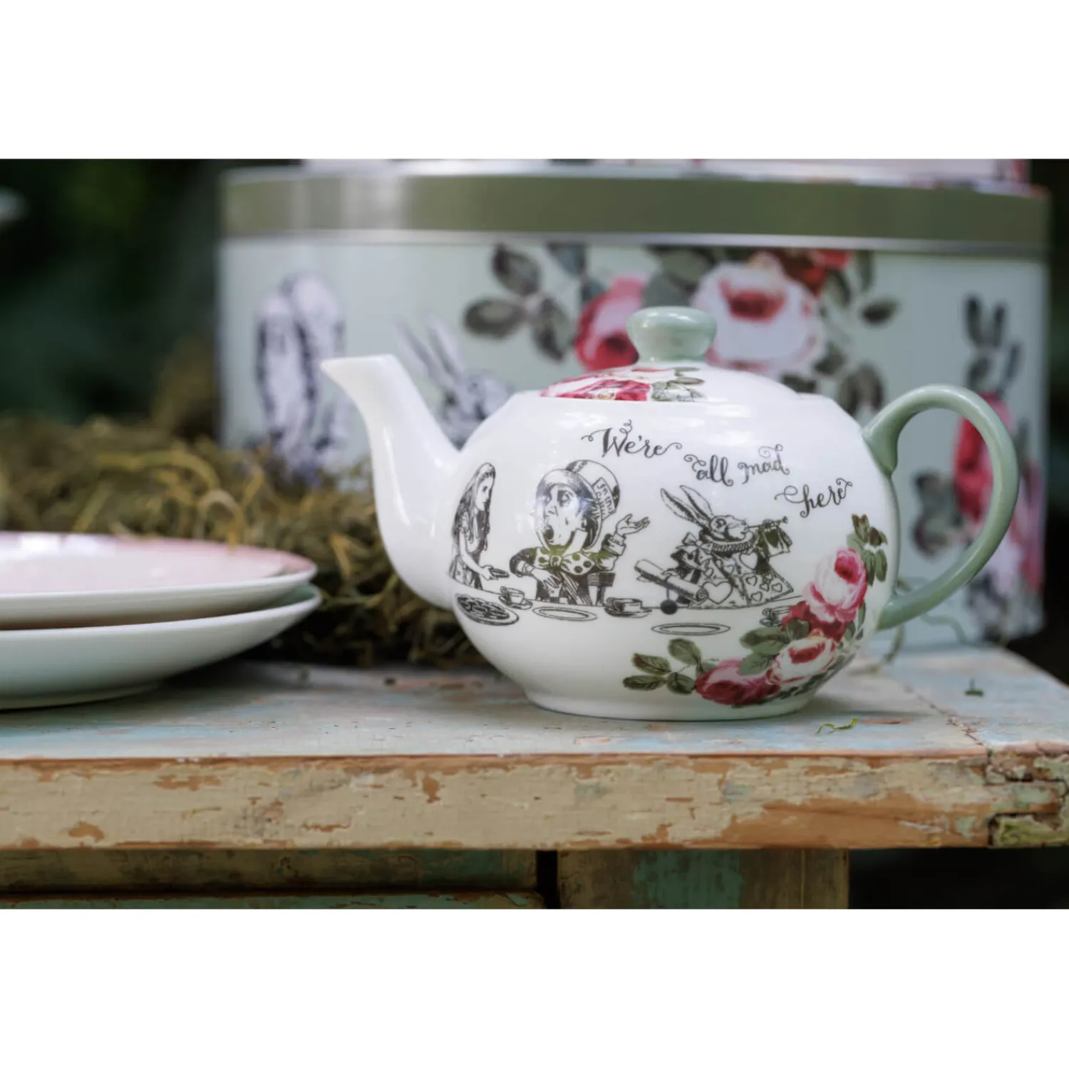Alice in Wonderland Mikasa V&A Bone China Mini Teapot