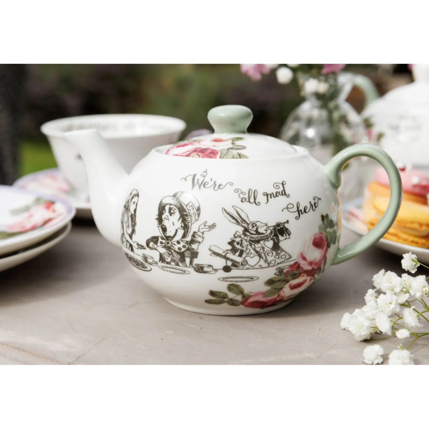 Alice in Wonderland Mikasa V&A Bone China Mini Teapot