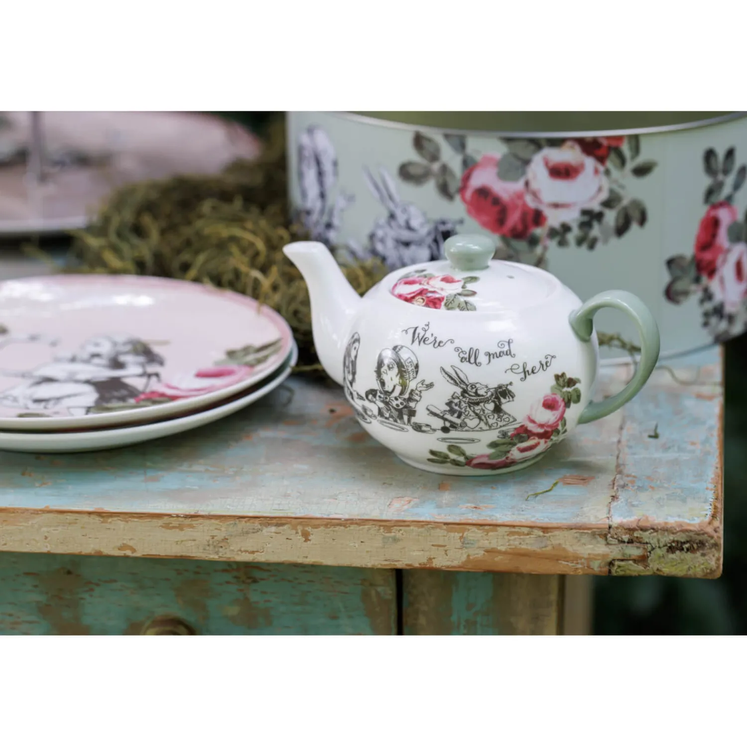 Alice in Wonderland Mikasa V&A Bone China Mini Teapot