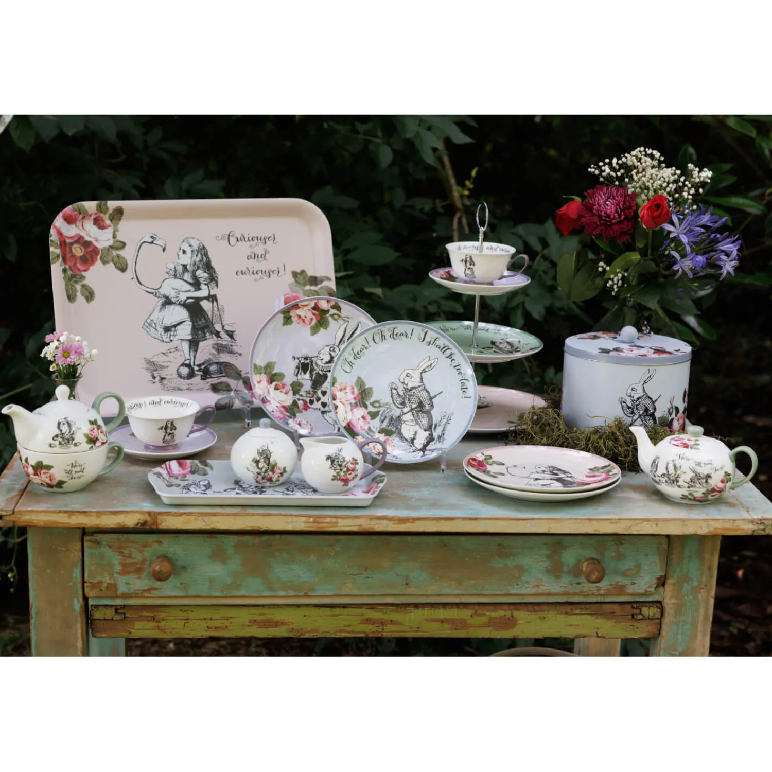 Alice in Wonderland Mikasa V&A Bone China Mini Teapot