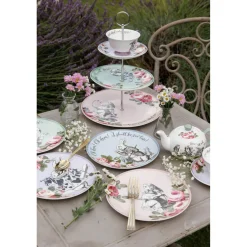Alice in Wonderland Mikasa V&A Bone China 3-Tier Cake Stand