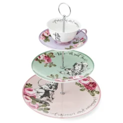 Alice in Wonderland Mikasa V&A Bone China 3-Tier Cake Stand
