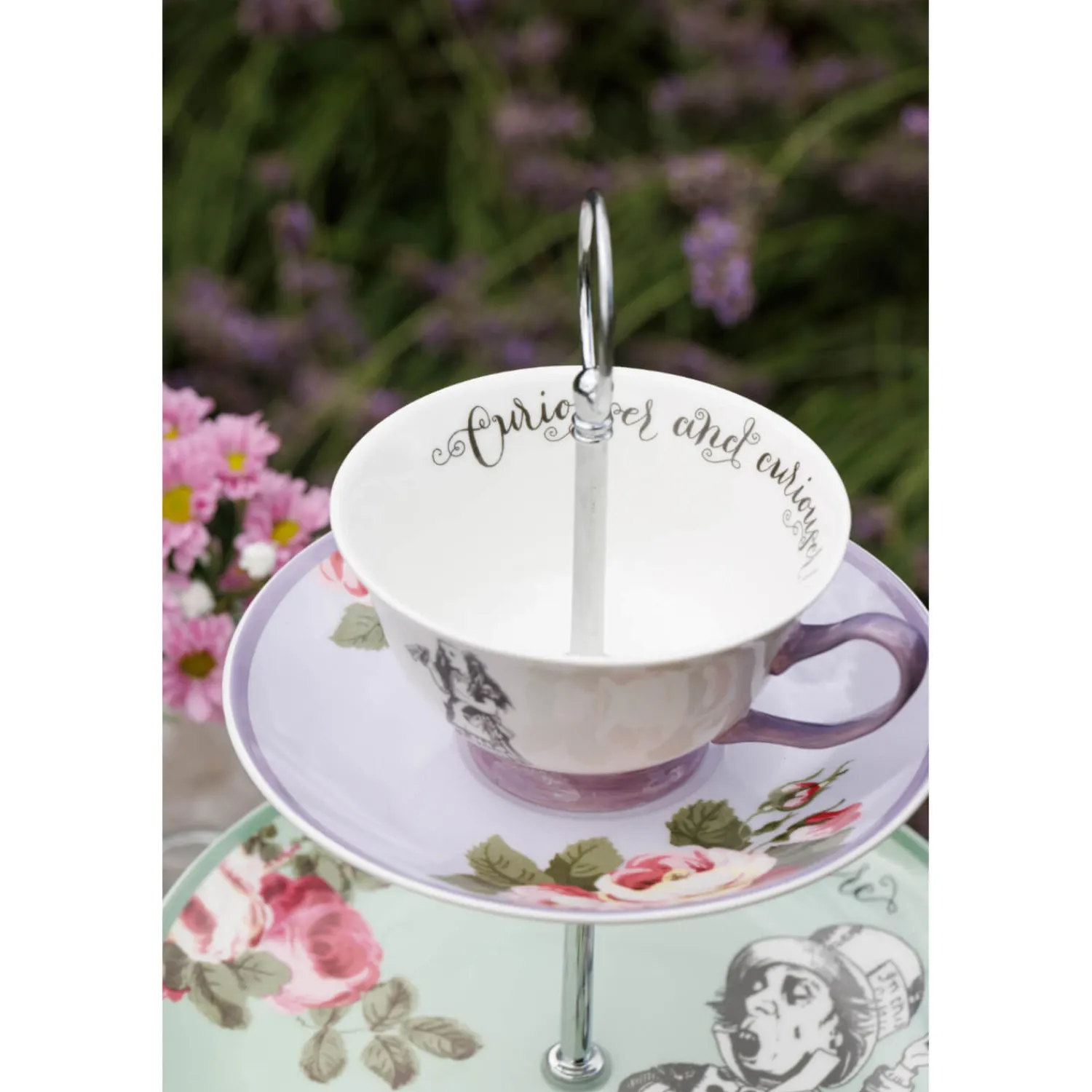 Alice in Wonderland Mikasa V&A Bone China 3-Tier Cake Stand