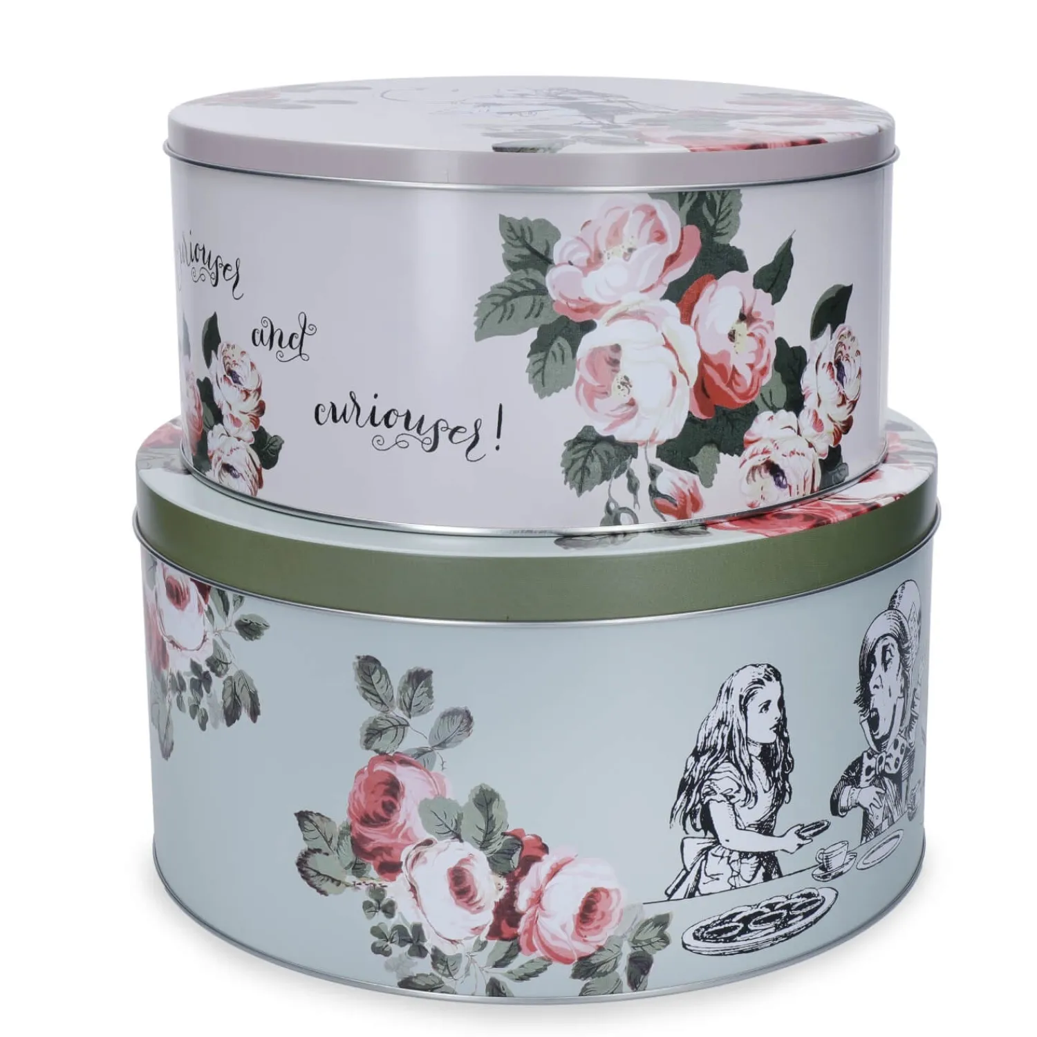 Alice in Wonderland Mikasa V&A Cake Tins - Set Of 2