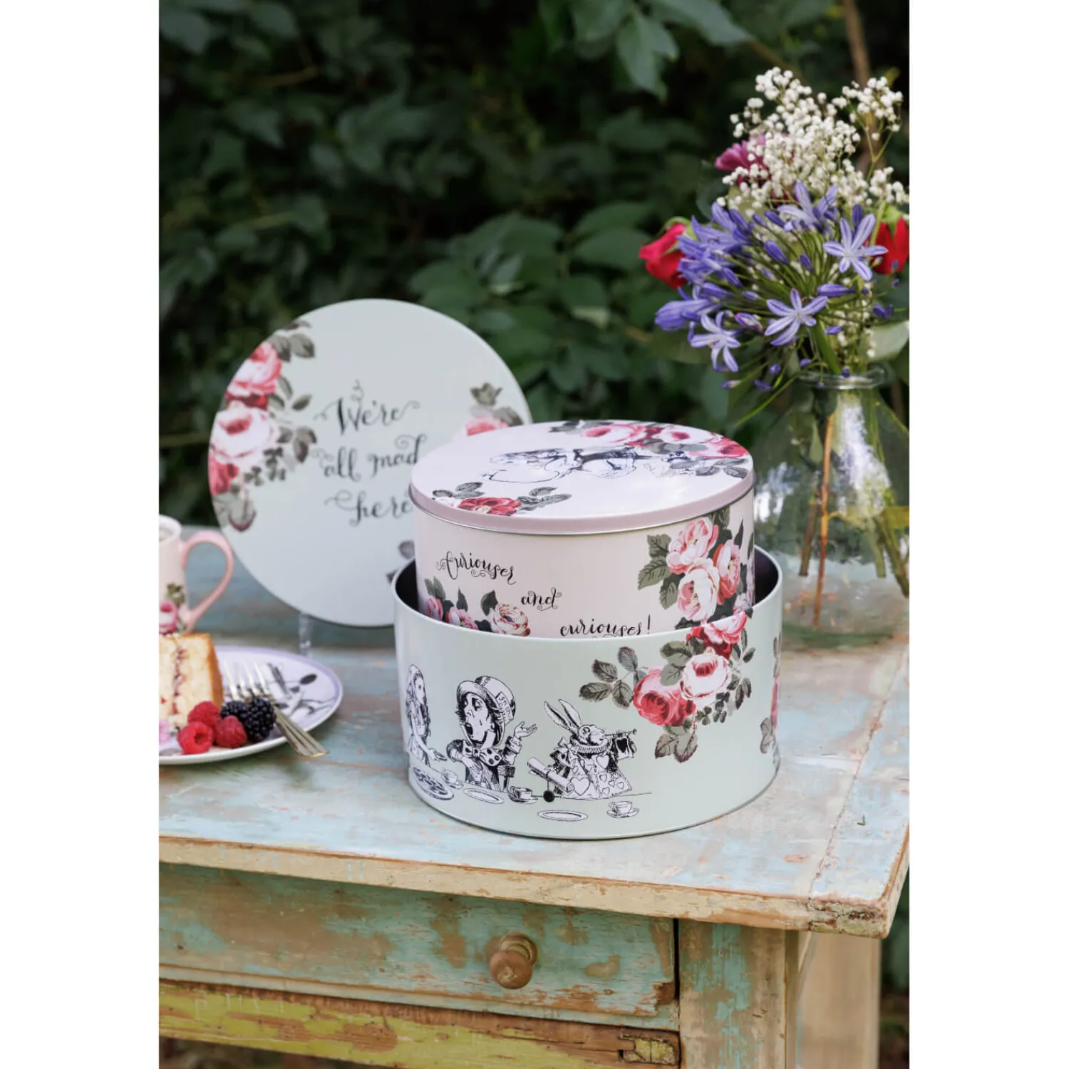Alice in Wonderland Mikasa V&A Cake Tins - Set Of 2