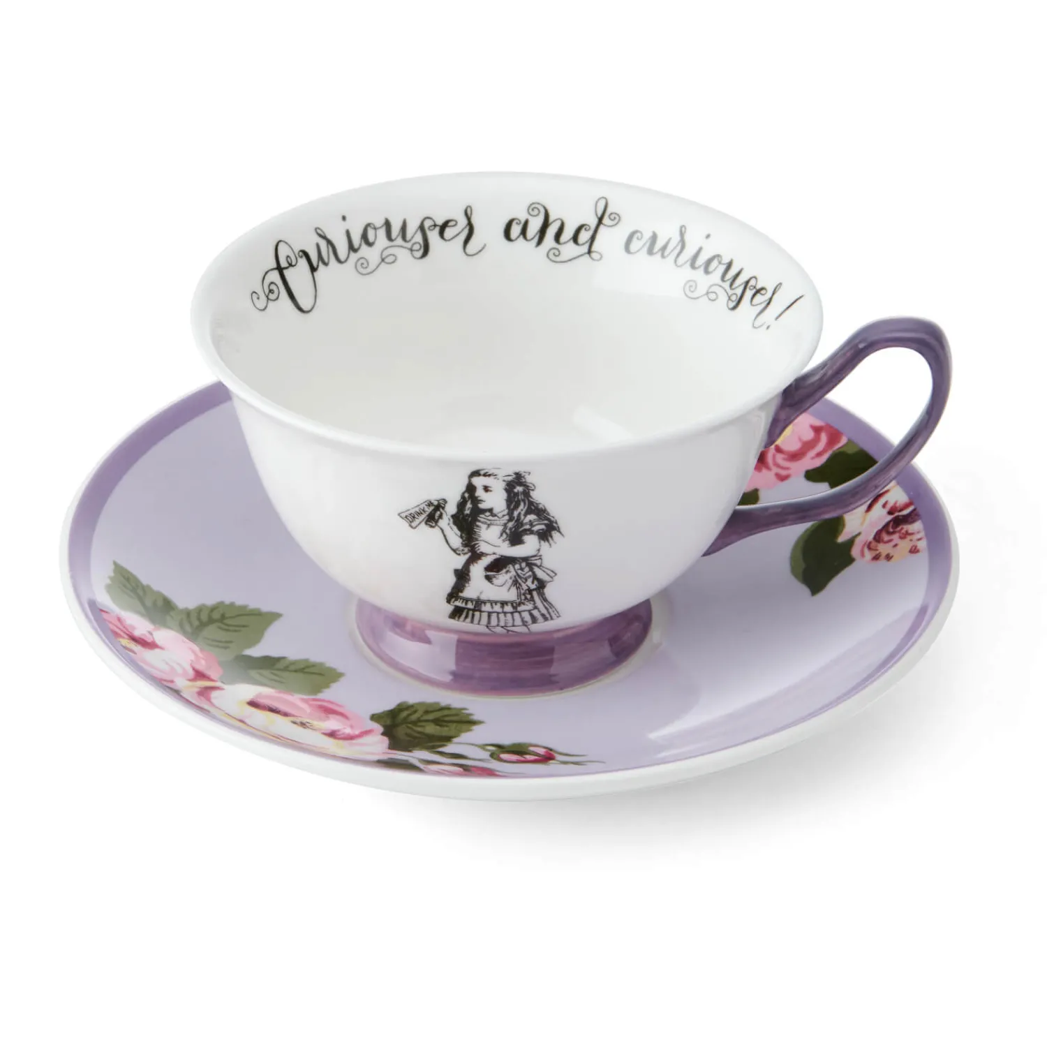 Alice in Wonderland Mikasa V&A Bone China Tea Cup & Saucer Set