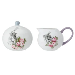 Alice in Wonderland Mikasa V&A Bone China Sugar Bowl & Creamer Set