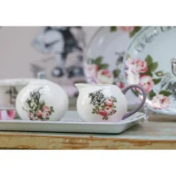 Alice in Wonderland Mikasa V&A Bone China Sugar Bowl & Creamer Set